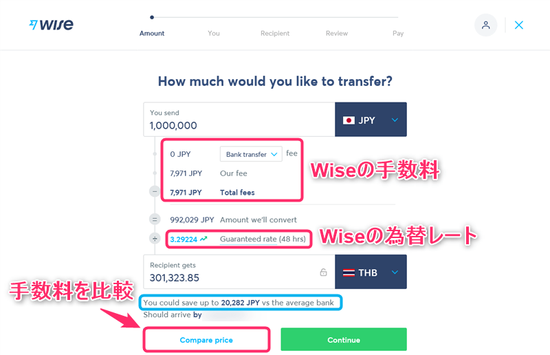 Wise(旧：TransferWise)の使い方｜実際に日本からタイに100万円送金【送金方法から受け取りまで徹底解説】